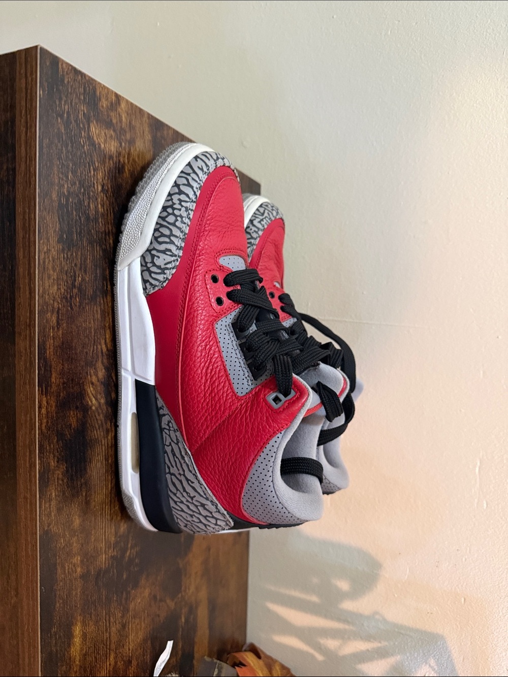 Jordan Air Jordan 3 Kids Low Top Lace-Up Sneakers Red/Black US 6 CQ0488-600